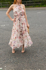 Ruffled Floral Maxi Dress