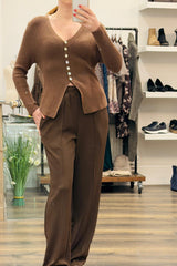 Asymmetric Knit Cardigan