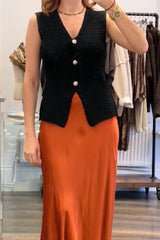 Textured Knit Waistcoat