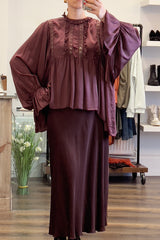 Ruffle Batwing Blouse