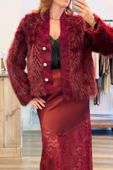 Faux Fur Cardigan