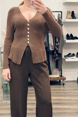 Asymmetric Knit Cardigan