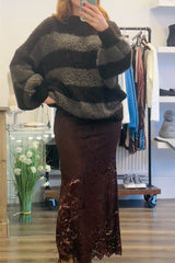 Round Neck Stripe Knit