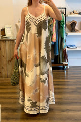 Strappy Flower Maxi