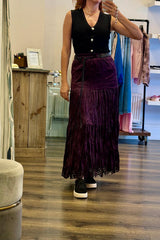 Boho Velvet Skirt