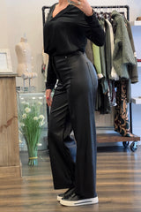 Leather Look Trousers