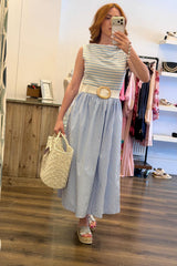 Striped Midi Dress