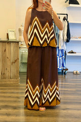 Zigzag Palazzo Trousers
