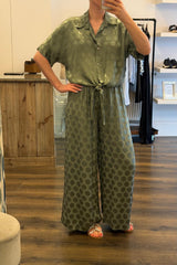Spotty Satin Trouser Co-Ord