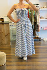 Strapless Stripe Dress