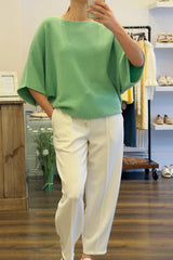 Boat Neck Soft Knit
