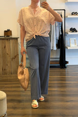 Stripe Tye Front Shirt