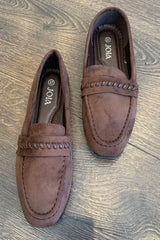 Faux Suede Stitch Loafer