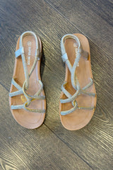 Strappy Crystal Sandals