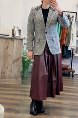 Single Breasted Dogtooth Blazer