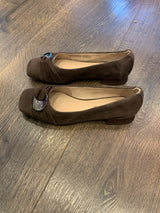 Caprice Suede Ballerina Pump