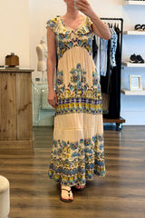 Cap Sleeve Maxi Dress