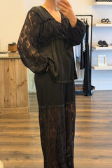 Lace & Satin Trouser Co-Ord