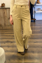 Side Split Corduroy Trousers