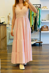 Crochet Bodice Maxi Dress