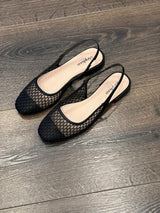 Mesh Slingbacks