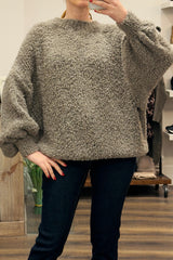 Popcorn Round Neck Knit