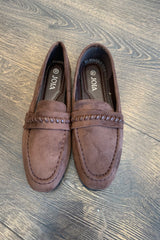 Faux Suede Stitch Loafer