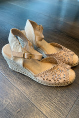 Flower Espadrille Wedge Sandal