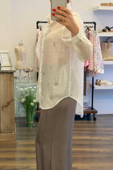 Diamanté Sheer Shirt