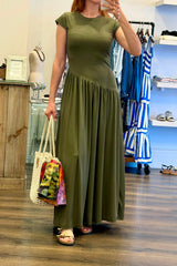 Ribbed T Shirt Maxi Dress