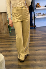 Side Split Corduroy Trousers