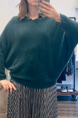 Fluffy Boat Neck Knit