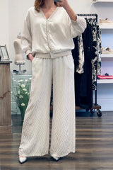 Print Satin Trousers