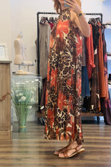 Pleated Lurex Dress