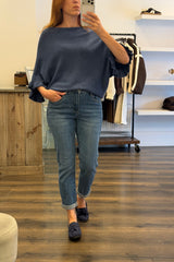 Ruffle Sleeve Soft Knit