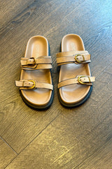 Flat Buckle Mules