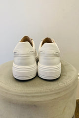 Caprice Platform  Laser Cut Leather Trainer