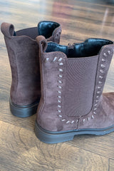 Faux Suede Chelsea Boot