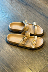 Flat Buckle Mules