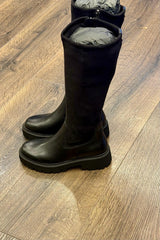Caprice Leather Stretch Knee Boots