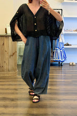 Net Boxy Cardigan