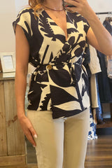 Crossover Belted Top