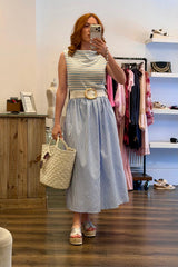 Striped Midi Dress