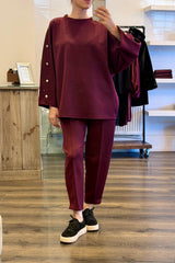 Button Loungewear Set