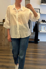Cotton Crochet Shirt