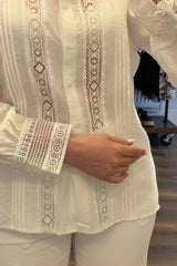 Lace Cuff Blouse
