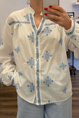 Cotton Embroidered Blouse