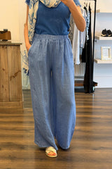 Linen Stripe Trousers