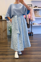 Broderie Pocket Midi Skirt