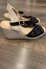 Flower Espadrille Wedge Sandal